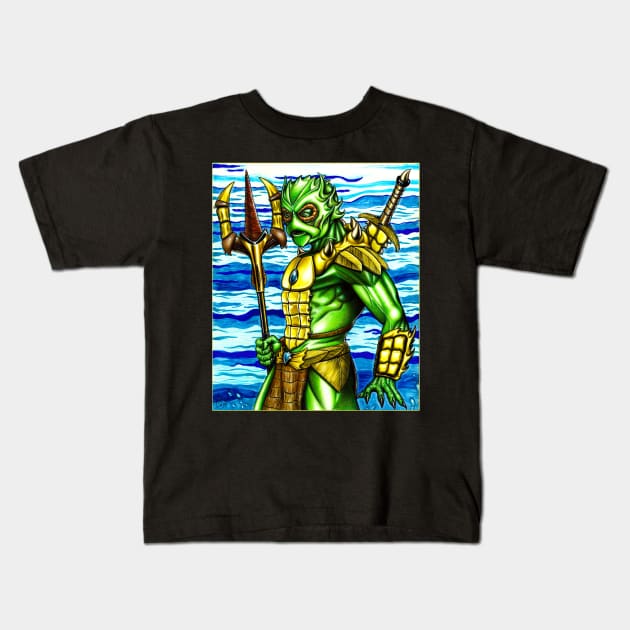 mer man Kids T-Shirt by sapanaentertainment